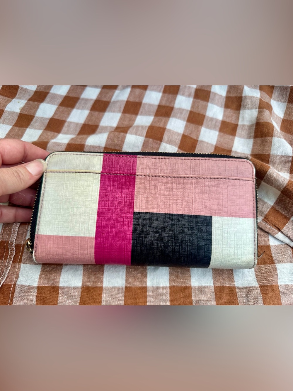 Kate Spade New York Colorblock Satchel & Matching Zip Wallet Set - Picture 2 of 8